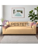 Калъф за ъглов и прав диван еластичен кадифе в зелено, сив и бежов 190-230см